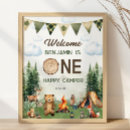 Search for woodland birthday posters Boy first birthday