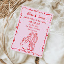 Search for pink seasonal invitations Hand drawn