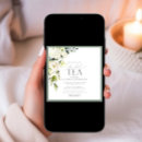 Search for tea bridal shower invitations Botanical