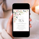 Search for tea with the bride to be invitations Time for tea