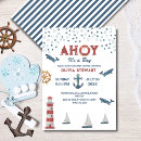 Search for its a boy invitations Navy blue