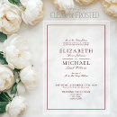 Search for elegant red wedding invitations Classic