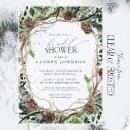 Search for rustic bridal shower invitations Botanical