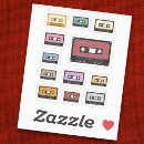 Search for retro mix tape stickers Music
