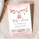 Search for clothesline baby shower invitations Whimsical