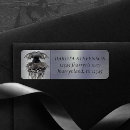 Search for black dress return address labels For her
