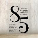 Search for eighty five birthday invitations Typography