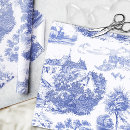 Search for blue toile wrapping paper Stylish