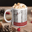 Search for birch trees mugs Black and white
