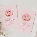 Search for doughnut bridal shower invitations Pink