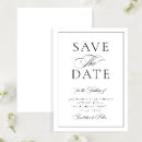 Search for classic wedding save the dates Black and white