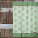 Search for mint and pink shower curtains Green