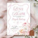 Search for love in bloom bridal shower invitations Bride