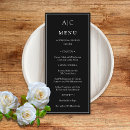 Search for fancy wedding menus Minimalist