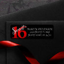 Search for 16th birthday party return address labels Teen girl