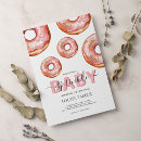 Search for doughnut baby shower invitations Glitter
