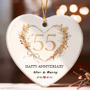 Search for gold heart christmas tree decorations Bride and groom