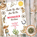 Search for saddle up birthday invitations Wild west