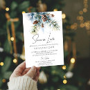 Search for snow in love bridal shower invitations Watercolor