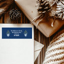 Search for gingham return address labels Preppy