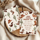 Search for cowboy birthday invitations Terracotta