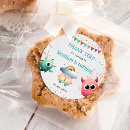 Search for monster party stickers Our little monster
