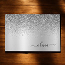 Search for silver metal doormats Glitter