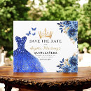 Search for rectangle quinceanera save the dates 15th birthday xv anos