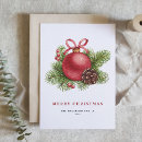 Search for ball christmas cards Watercolor