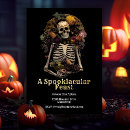 Search for dinner halloween invitations Skeleton