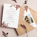 Search for autumn leaves wedding invitations Botanical