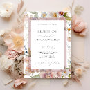 Search for pink floral wedding invitations Calligraphy