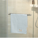 Search for blue and brown bathroom accessories White
