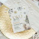 Search for bear birthday invitations Winter wonderland