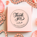 Search for peach thank you stickers Small business