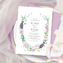 Search for pink lavender wedding invitations Purple