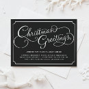 Search for calligraphy christmas invitations Black and white