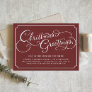 Search for typography christmas invitations White
