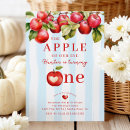 Search for apple birthday invitations Whimsical