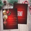 Search for baubles christmas invitations Red and gold