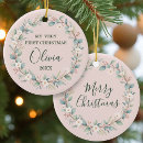 Search for blush christmas tree decorations New baby