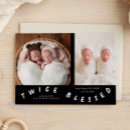 Search for twin birth announcement cards Twice blessed