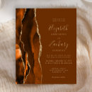 Search for brown and orange wedding invitations Modern