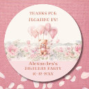 Search for thank you birthday party stickers Blush pink