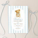 Search for beary 1st birthday invitations Watercolor