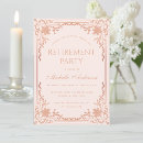 Search for feminine retirement party invitations Elegant