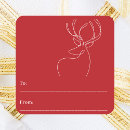 Search for christmas reindeer stickers Red and white