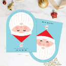 Search for blue sky christmas cards Santa claus