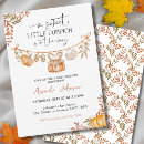 Search for little pumpkin on the way baby shower invitations Cute