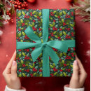 Search for holly wrapping paper Mistletoe